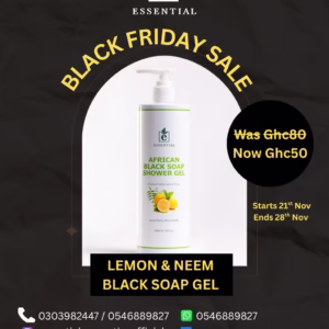 African Black Soap Shower Gel (Lemon & Neem)
