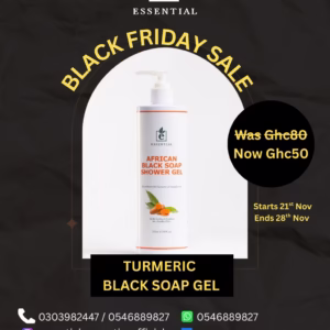 African Black Soap Shower Gel (Tumeric)